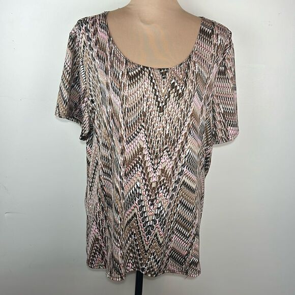 Notations short sleeve blouse size 2X - Picture 1 of 9